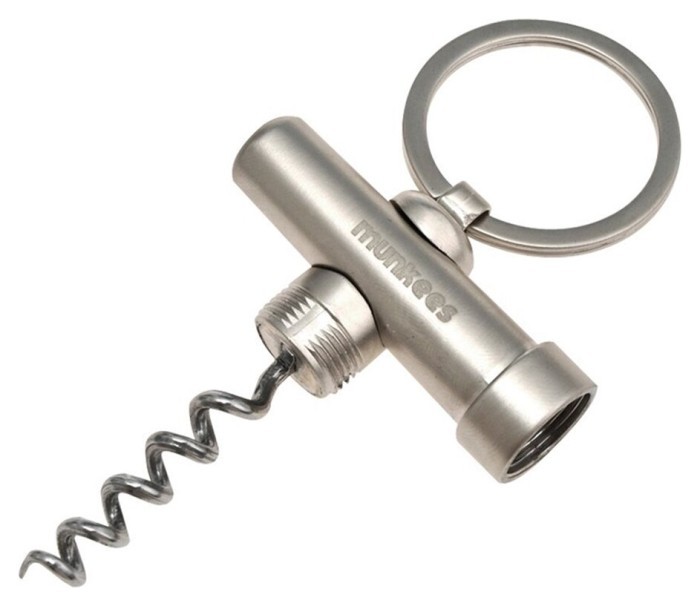 Munkees 3459 брелок-штопор Corkscrew steel