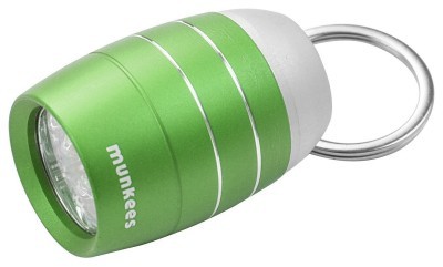 Munkees 1082 брелок-фонарик Cask shape 6-LED Light grass green