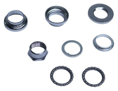 Рульова колонка різьб. не інтегрована 1" VLT YQ-CZ-18A чорний (комплект) шаг різьби 1х26Т (ХВЗ), підшипник 4X20 AM (брендоване пакування)