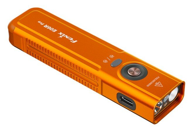 Ліхтар наключний Fenix E06R PRO, помаранчевий