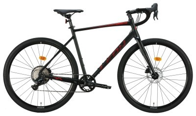 Велосипед AL 28&quot; Leon GR-90 HDD рама-L&quot; чорний з червоним (матовий) 2024