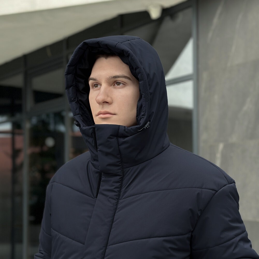 Темно-синя зимова куртка для чоловіків Pobedov Legas