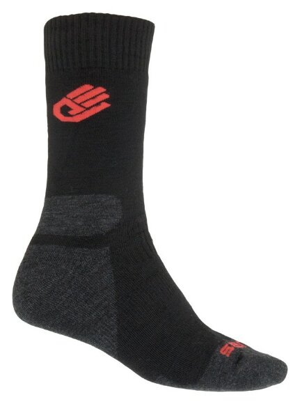 Шкарпетки Sensor Expedition Merino black/red 13200081, SU41EM-black-red