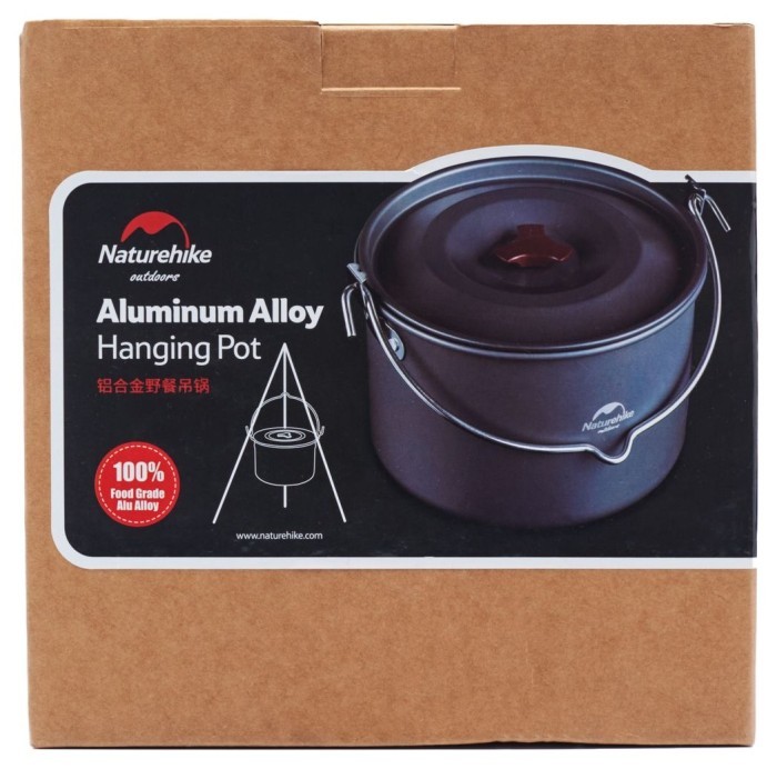 Каструля-казанок Naturehike Camping NH17D021-G, 4 л, алюміній