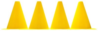 Конуси-фішки спортивні EasyFit 17 см (набір з 4 штук) жовті