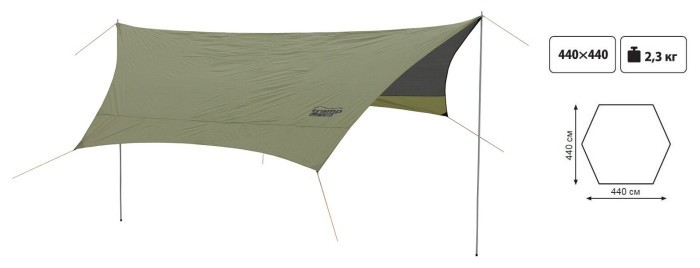 Тент зі стійками  Tramp Lite Tent green UTLT-034
