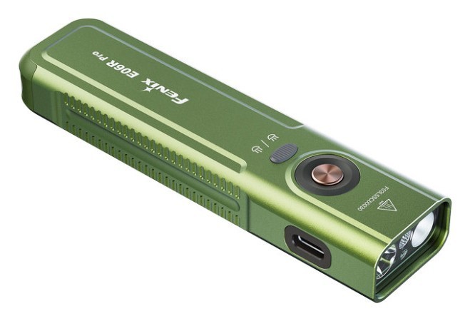 Ліхтар наключний Fenix E06R PRO, зелений