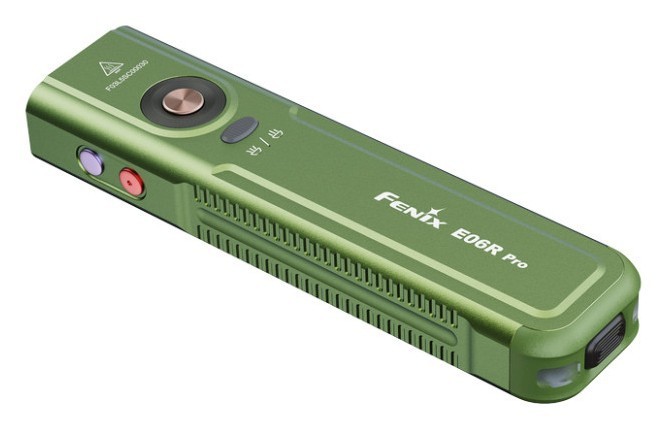 Ліхтар наключний Fenix E06R PRO, зелений