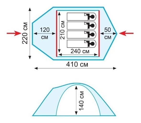 Намет Tramp Stalker 4 (v2)
