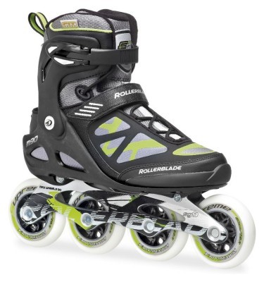 Роликові коньки для дорослих Rollerblade MACROBLADE 90 M 42 (9US) 270мм Black/green (07355400 T83)