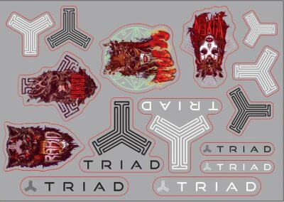 Набір наклейок (стікерів) Triad