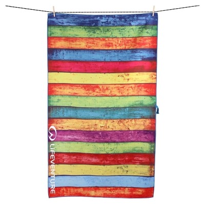 Рушник Lifeventure Soft Fibre Printed Striped Planks Giant