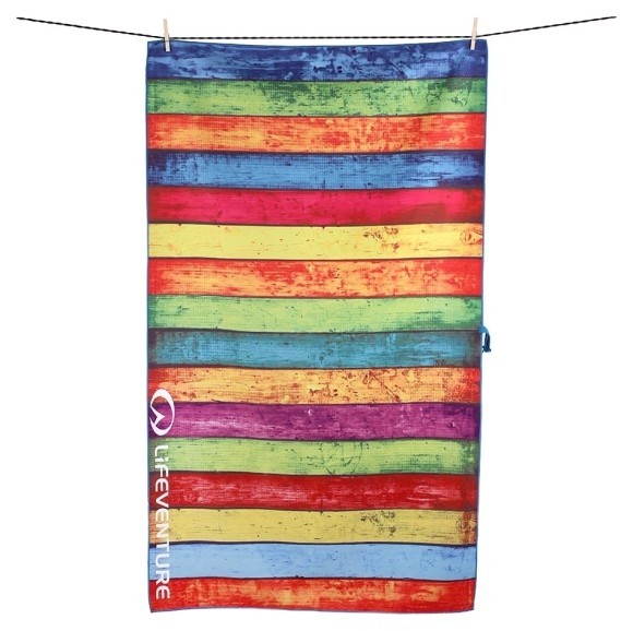 Рушник Lifeventure Soft Fibre Printed Striped Planks Giant