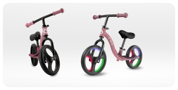 Біговел MoMi ISOKA LED Pink