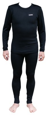 Термобілизна чоловіча Tramp Warm Soft комплект (футболка+штани) чорний UTRUM-019-black, UTRUM-019-black-S/M