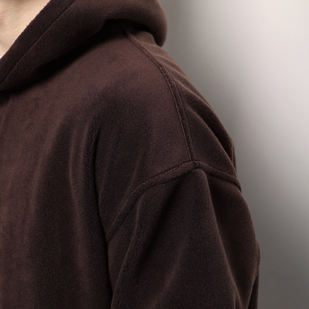 Флісовий зимовий чоловічий костюм Pobedov Mariot. Темно-шоколадний чоловічий флісовий костюм