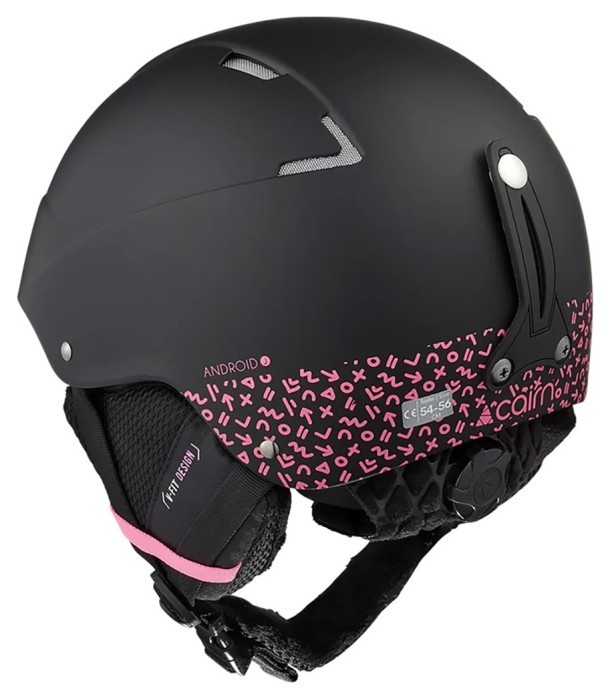 Cairn шолом Android Graphic Jr mat black-pink 48-50