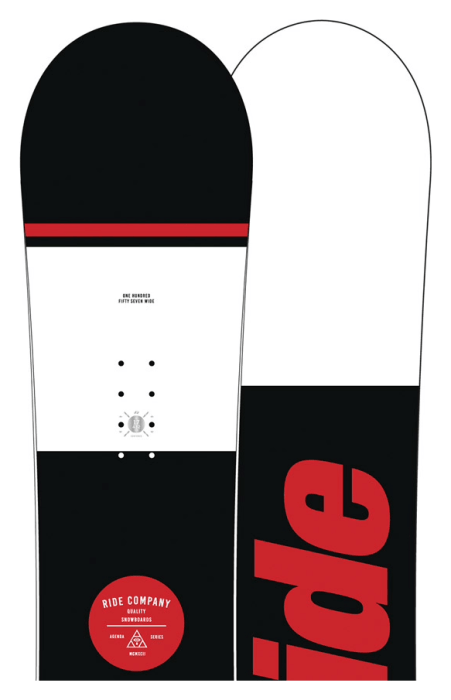 Сноуборд Ride Agenda 159 Black/Red/White (12A0025.1.1.)