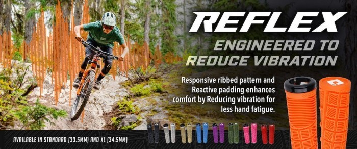 Грипси ODI Reflex XL v2.1 Lock-On MTB Closed End 135mm Orange