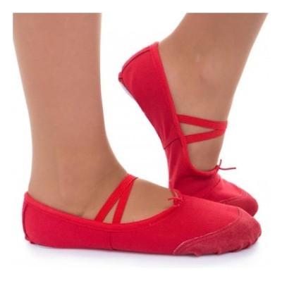 Балетки танцювальні червоний Bavar Sport (32)
