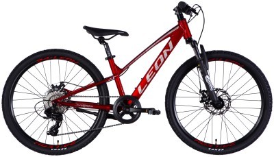 Велосипед AL 24" Leon JUNIOR DD CS рама-12" червоний 2025