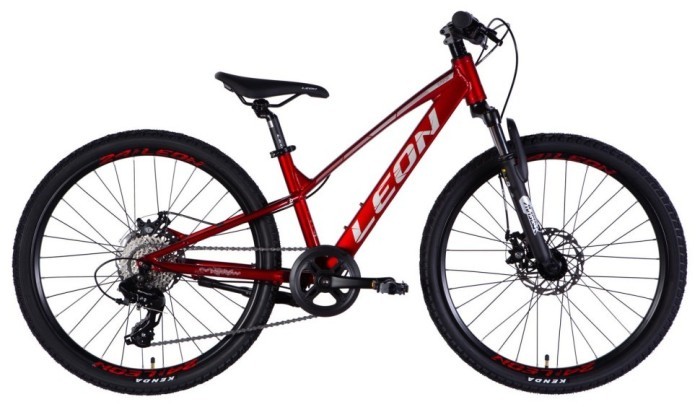 Велосипед AL 24" Leon JUNIOR DD CS рама-12" червоний 2025