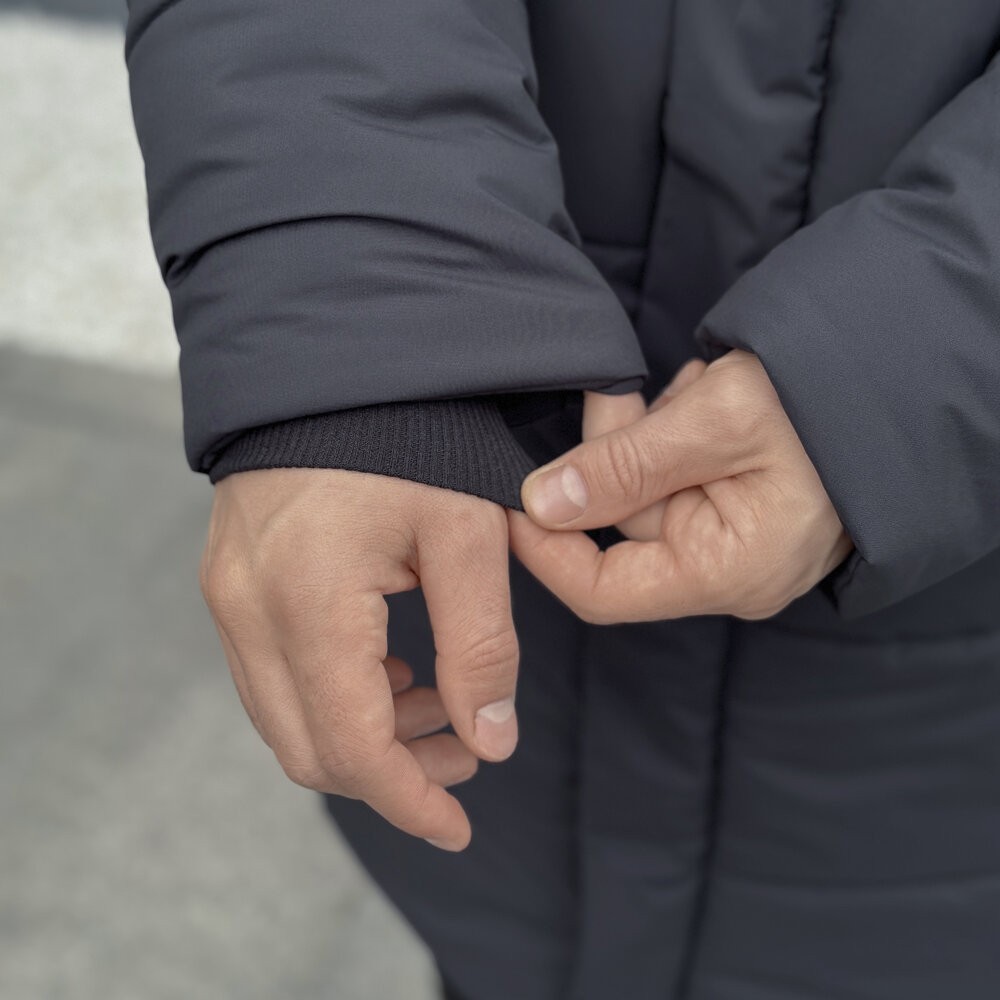 Зимова чоловіча куртка темно-сіра Pobedov Legas