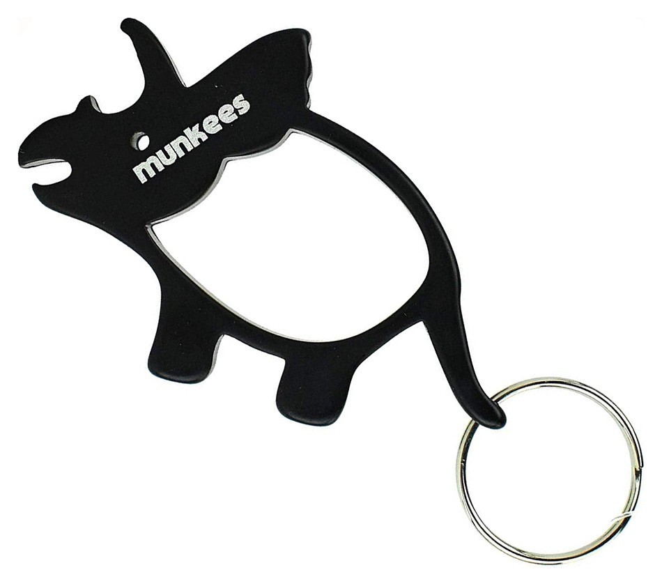 Munkees 3474 брелок-відкривачка Triceratops black