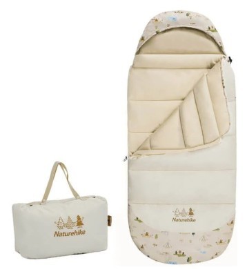 Спальник дитячий з капюшоном Naturehike B300 CNH22SD001, бежевий
