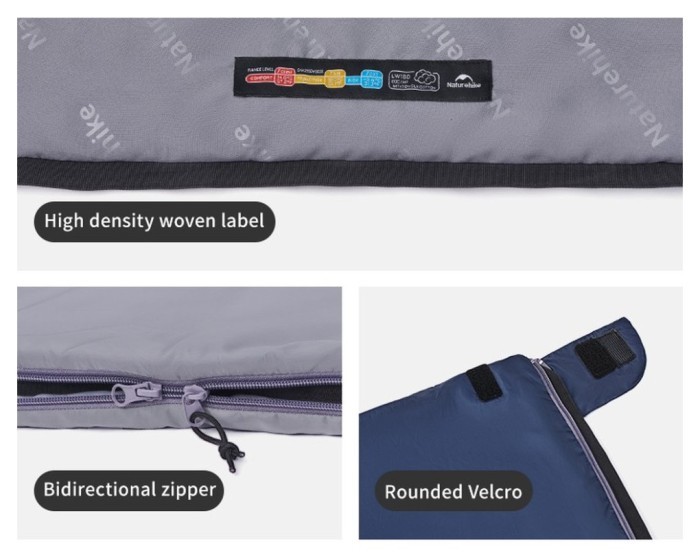 Спальний мішок Naturehike LW180 CNK2550WS026 Sunny Day PL01, (14°C) XL коричневий