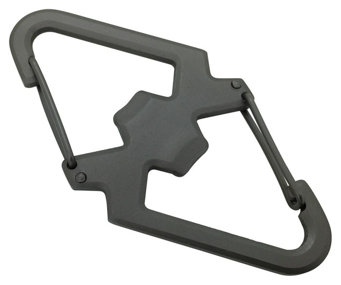 Munkees 3202 карабін SS Carabiner with Bottle Opener grey