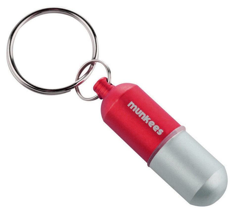 Munkees 3625 брелок Waterproof Capsule Small red