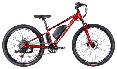 Велосипед з електроприводом 26" AL Formula eMOTION DD FR рама-13" 36B 10А*г 500Вт червоно-сріблястий 2026