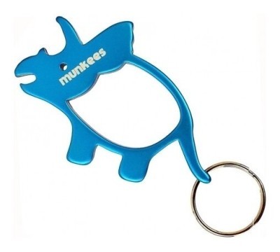 Munkees 3474 брелок-відкривачка Triceratops blue