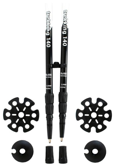 Трекінгові палиці Tramp Trekking 140 Alu 6061 білі (пара)