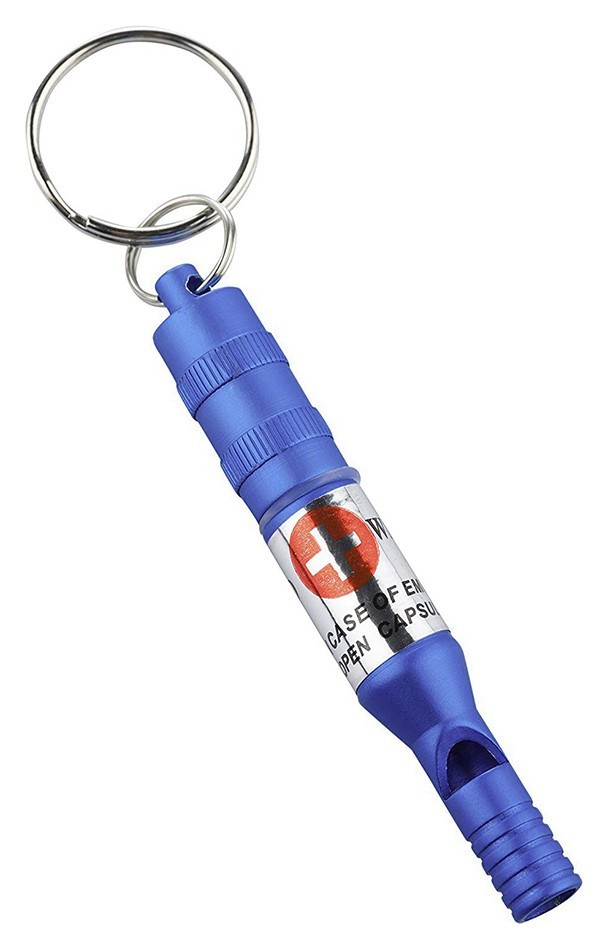 Munkees 3385 брелок-свисток Emergency Whistle dark blue