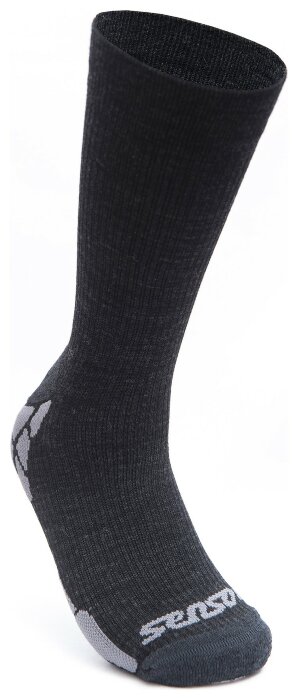 Шкарпетки Sensor Hiking Merino black/grey 20200069, SU41HM-black-grey