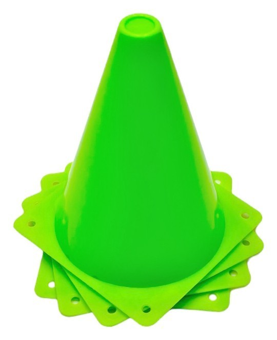 Конуси-фішки спортивні EasyFit 17 см (набір з 4 штук) зелені