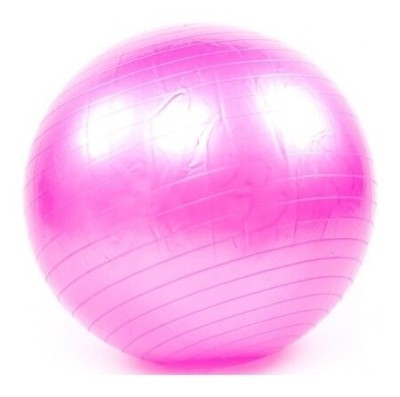 Мяч фітнес World Sport, 85см гладкий (1200гр) GymBall, рожевий