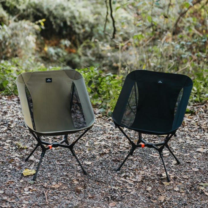 Стілець складаний ультралегкий Naturehike CNK2550JJ013 Yamami YL01, розмір М, алюміній, оливковий