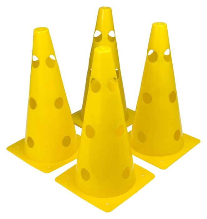 Конуси-мітки спортивні EasyFit 31 см (набір з 4 штук) жовті