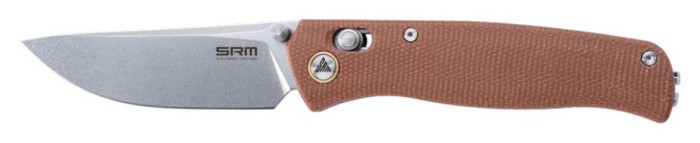 Ніж складаний SRM Medal 255L-MN, коричневий