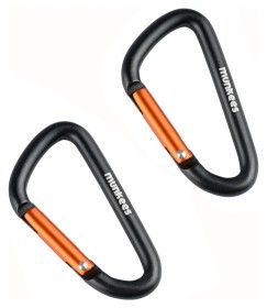 Munkees 3205 карабін D 5 мм x 50 мм (пара) black
