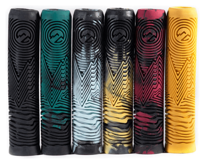 Гріпси для самокату North Industry Pro 160mm - Black/Canary Yellow Swirl