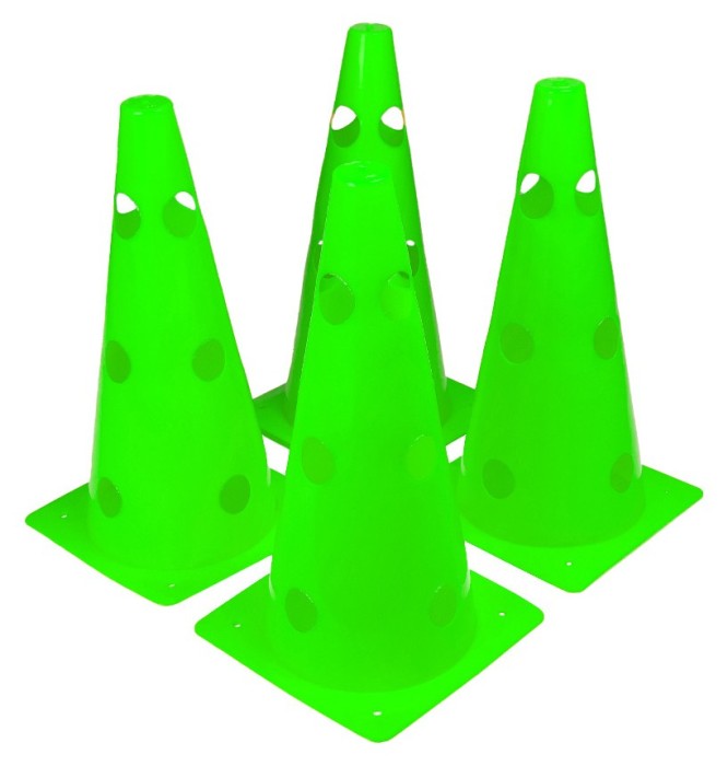 Конуси-фішки спортивні EasyFit 31 см (набір з 4 штук) зелені