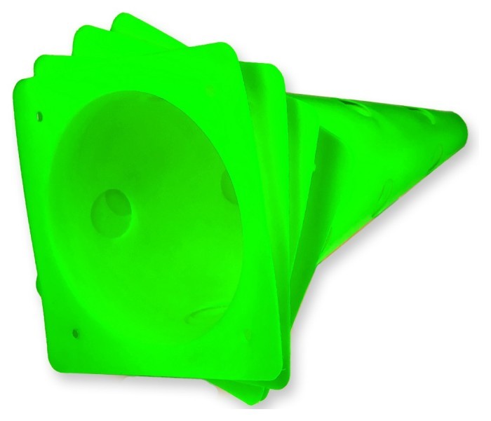 Конуси-фішки спортивні EasyFit 31 см (набір з 4 штук) зелені