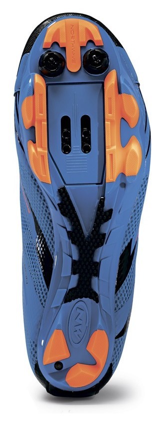 Туфлі велосипедні Northwave SCORPIUS 2 PLUS M 43 (10.5US) Blue/orange (80162024-28) O