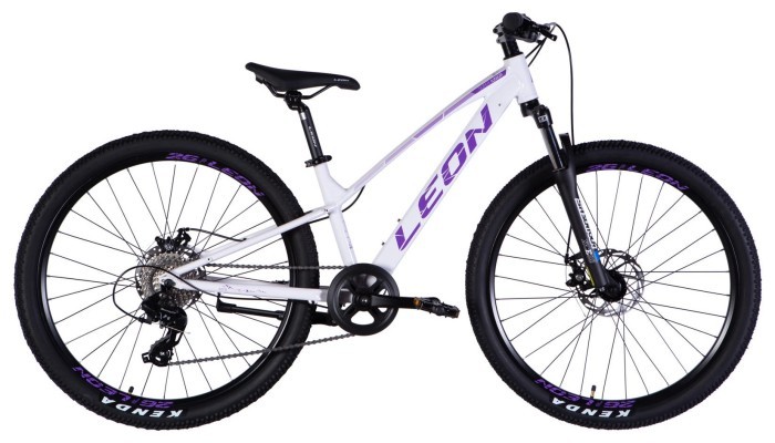 Велосипед AL 26" Leon SUPER JUNIOR DD CS рама-13" білий з бузковим 2025