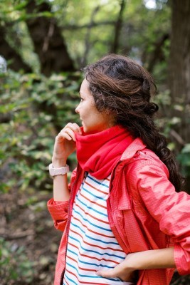 Пов'язка флісова Tribe Neck Warmer з затяжкою T-KF-0020 OS, red