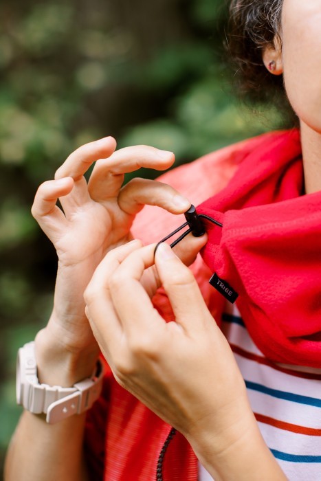 Пов'язка флісова Tribe Neck Warmer з затяжкою T-KF-0020 OS, red